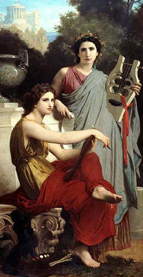 William-Adolphe Bouguereau L'Art et la Litterature oil painting picture